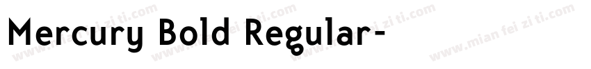 Mercury Bold Regular字体转换